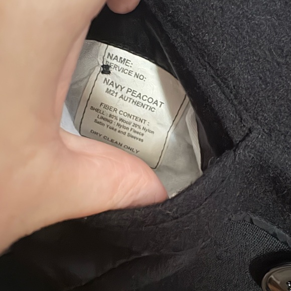 Sterlingwear Anchor Collection Military Navy Wool Blend Peacoat - Picture 4 of 8